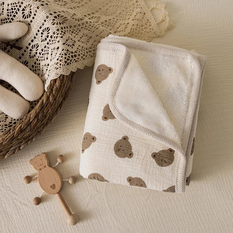 Coperta per neonato in pile di cotone