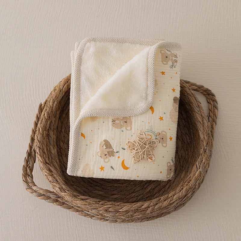 Coperta per neonato in pile di cotone