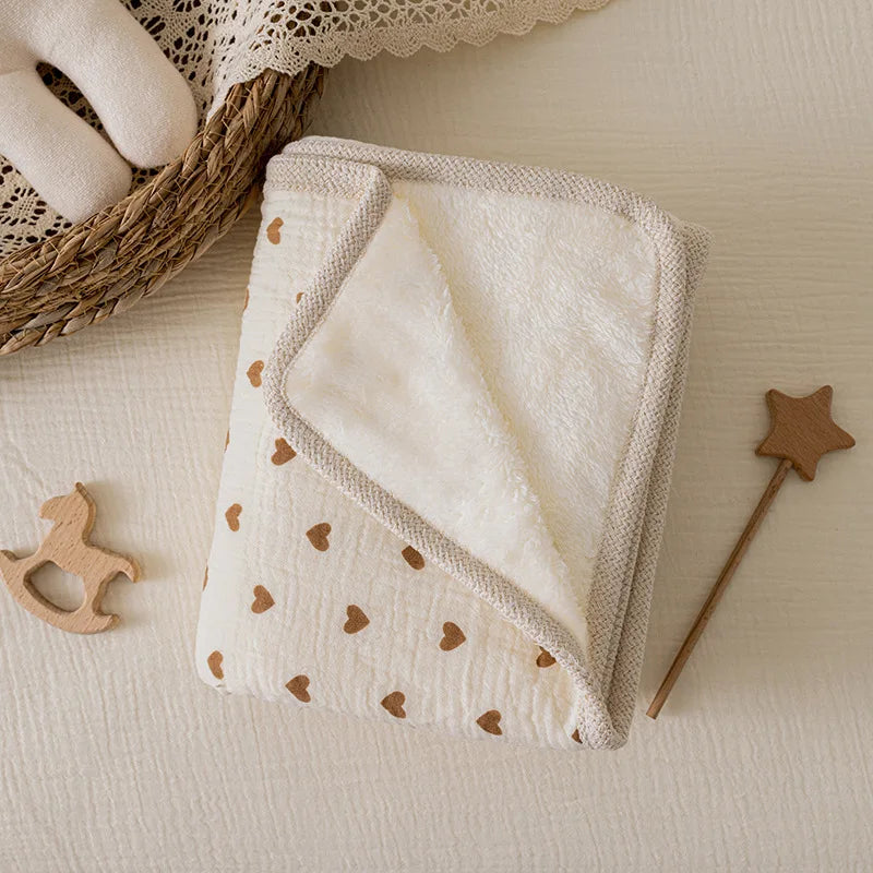 Coperta per neonato in pile di cotone